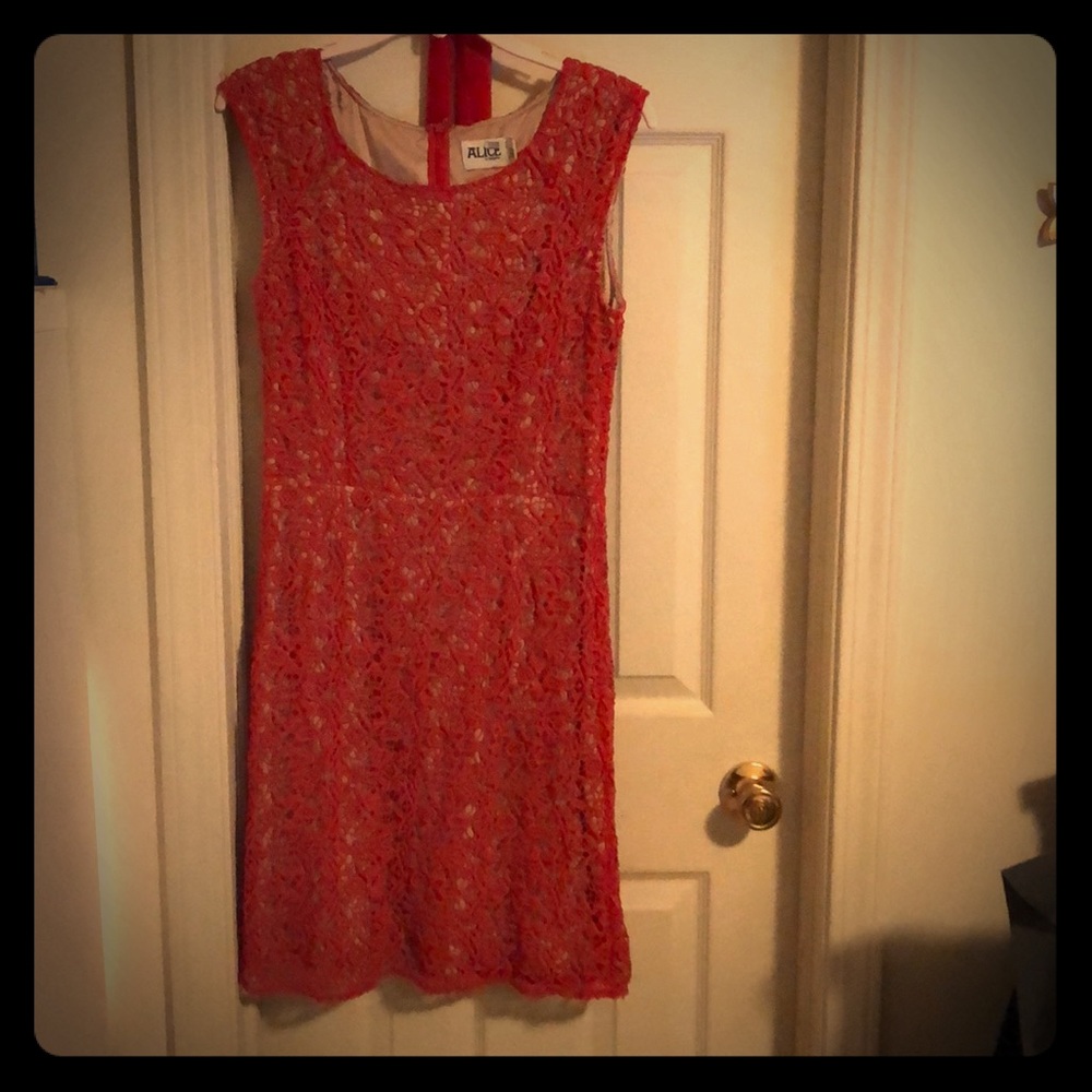 Beautiful red lace dress